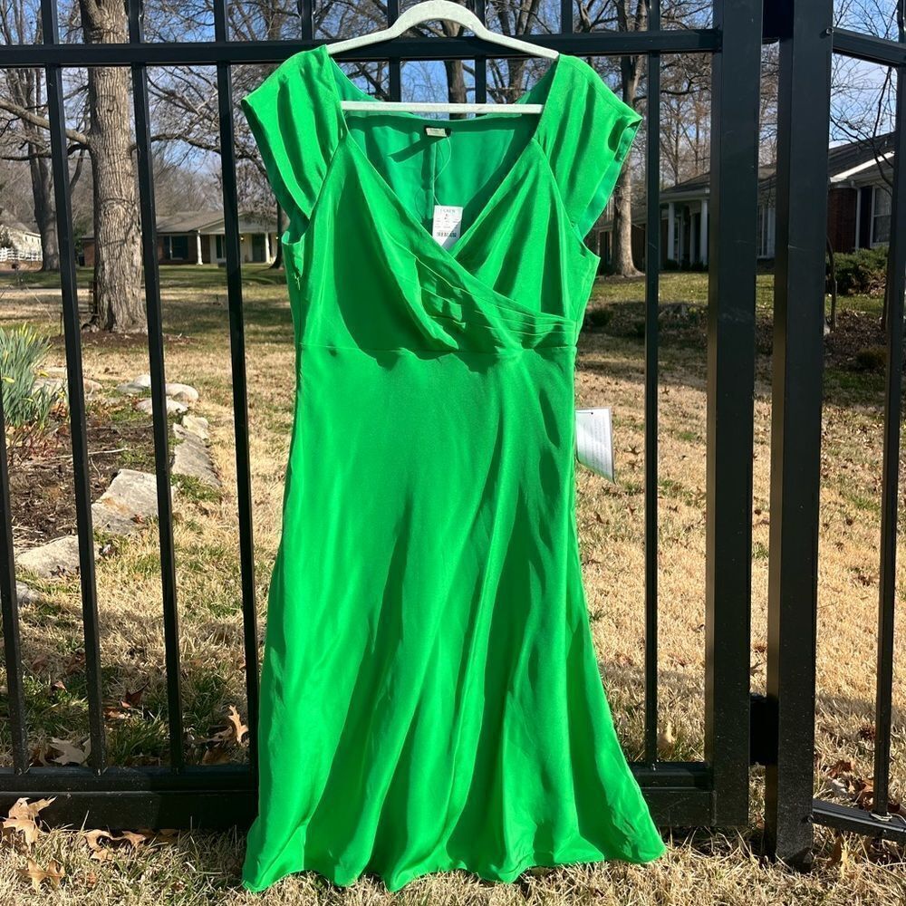 J Crew100% Silk Cecelia Dressnwt